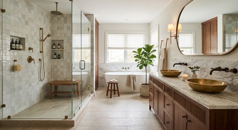 Luxury Bathroom Installation in Sunapee, NH