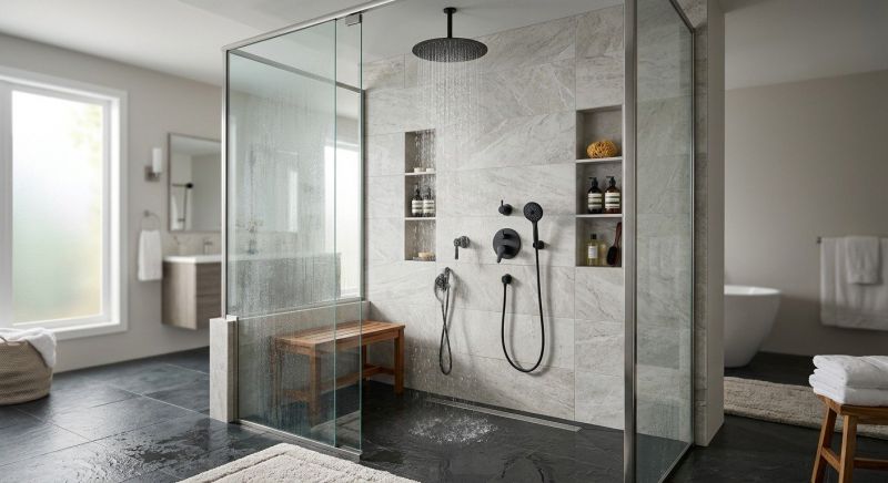 Shower Enlargement in New London, NH