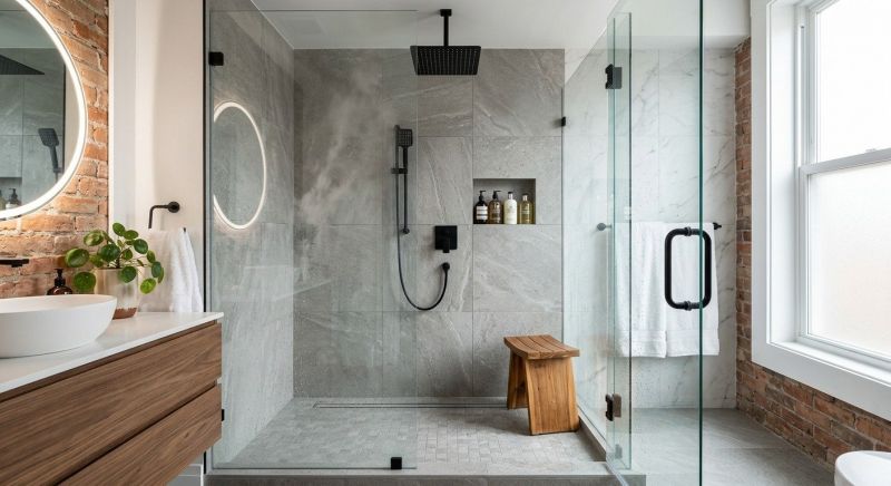 Shower Enlargement in New London, NH
